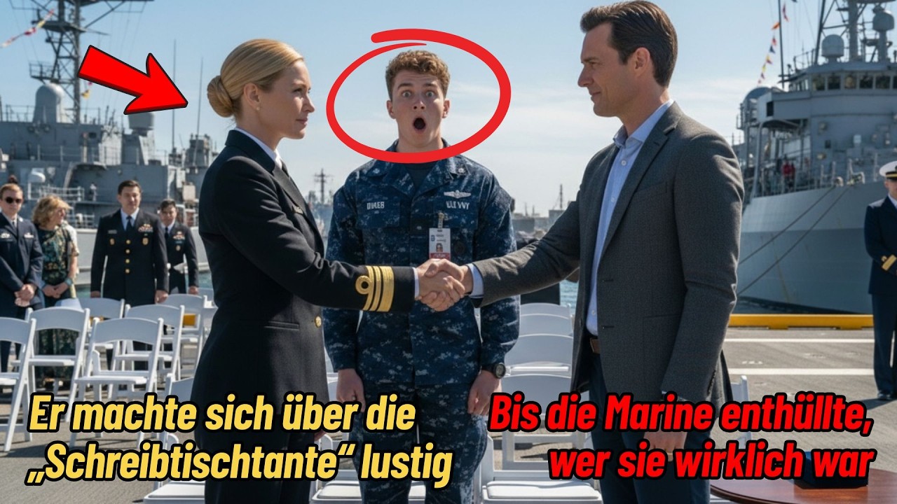 Er machte sich über die „Schreibtischtante“ lustig – bis die Marine enthüllte, wer sie wirklich war