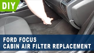 Ford Focus Cabin Air Filter Replacement ( 2012 2013 2014 2015 2016 2017 2018 )