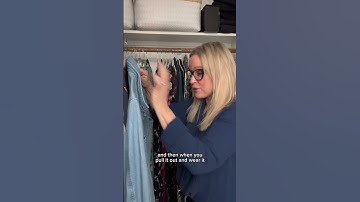 My favorite decluttering clothing hack