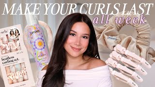 HOW TO MAKE YOUR DYSON AIR WRAP CURLS LAST | preserve your blowout for longer lasting curls