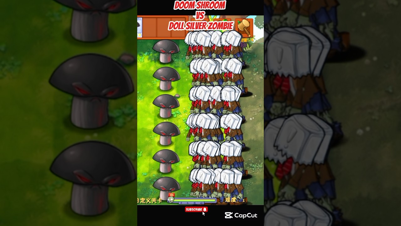 *DOOM SHROOM VS DOLL SILVER ZOMBIE*