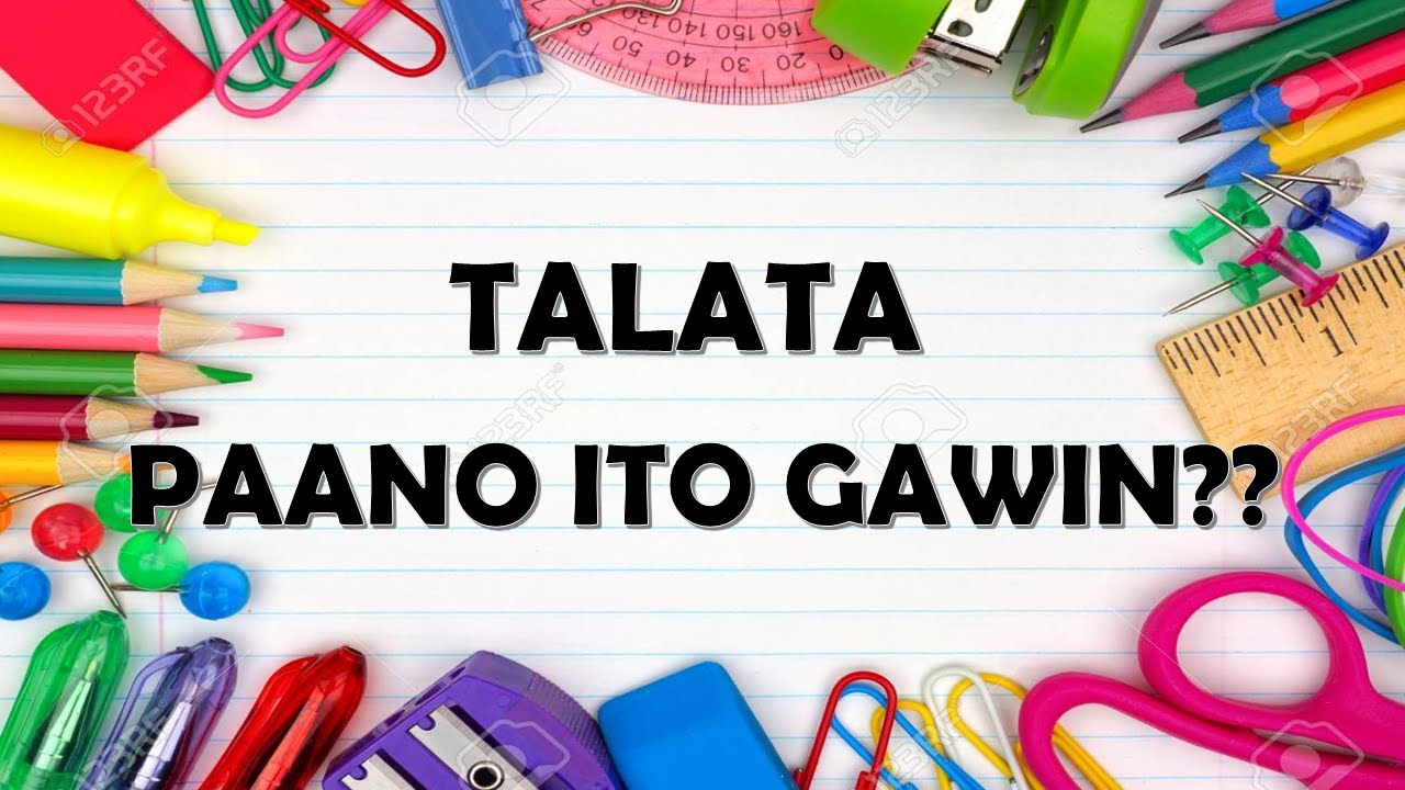 PAGSULAT NG TALATA