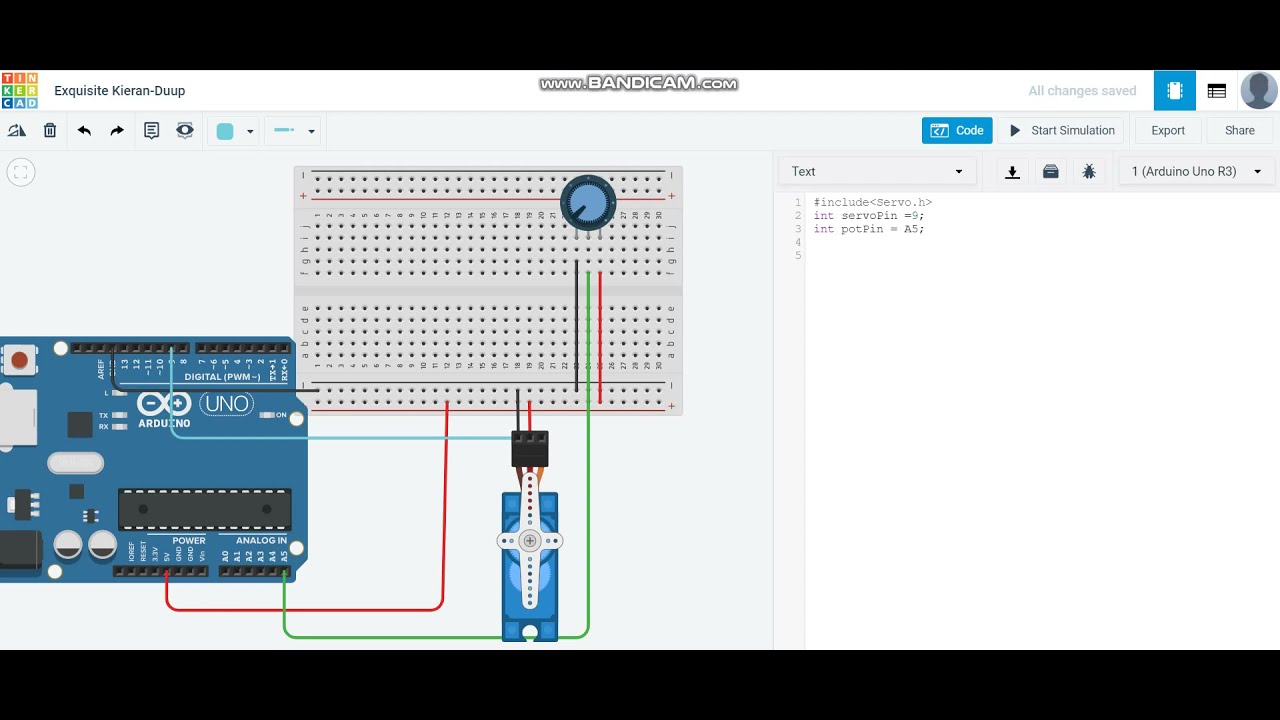 Controlling servo motor with Potentiometer || ARDUINO - YouTube