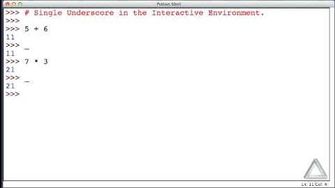 Unit 3 Video 4: Underscore in the Interactive Environment