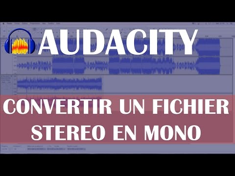 Audacity: Convertir un fichier audio stéréo en mono