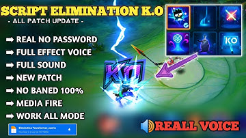 Script Effect Elimination K.O Transformer Full Sound - No Password | Patch Terbaru | Elimination K.O