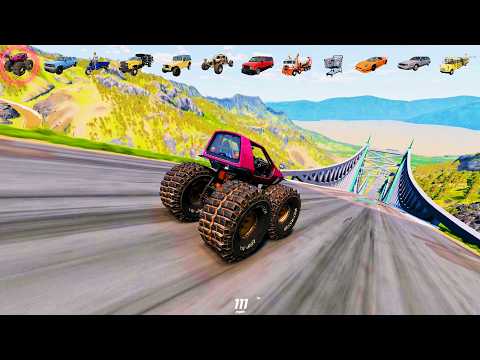 Full Throttle INSANE Long Downhill Mayhem! | BeamNG.drive Epic Crashes & Speed Test #113