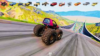 Full Throttle INSANE Long Downhill Mayhem! | BeamNG.drive Epic Crashes & Speed Test #113 screenshot 5