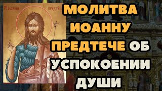 Молитва Предтече и Крестителю Господню Иоанну, об успокоении души