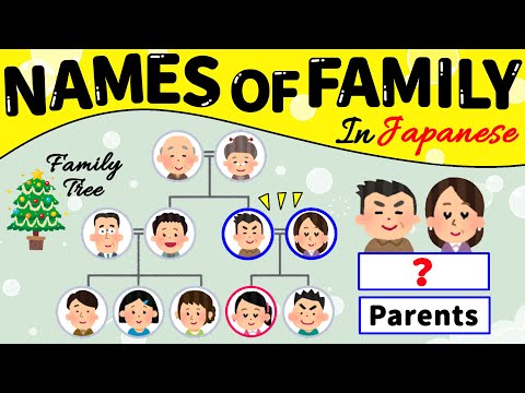 How to say Names of Family｜家族の呼び方｜N5｜Japanese vocabulary