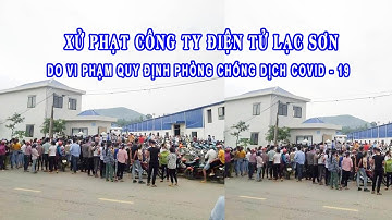 Tin hót - Xử phạt Công ty điện tử Lạc Sơn do vi phạm Quy định về phòng chống dịch bệnh Covid   19