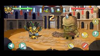 Tiny Gladiators - Scontro con il Boss al Livello 5 in Modalità Estrema