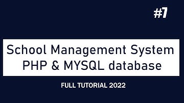 How to Make School Management System Using PHP & MYSQL database   Part  7