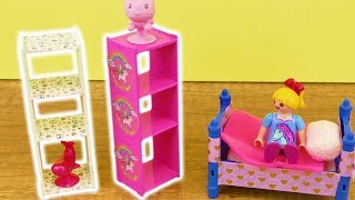 Playmobil DIY Möbel dekorieren mit Washitape | Panda & Einhorn Idee | Kinder Zimmer deko