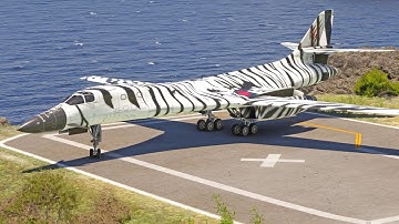 This White Tiger B-1 Lancer Takeoff With Full Afterburners From A Short Runway is Crazy!