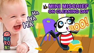 Goofy Panda Shenanigans To Make Your Baby Laugh and Happy! 🧹Home Cleaning Day 🐼