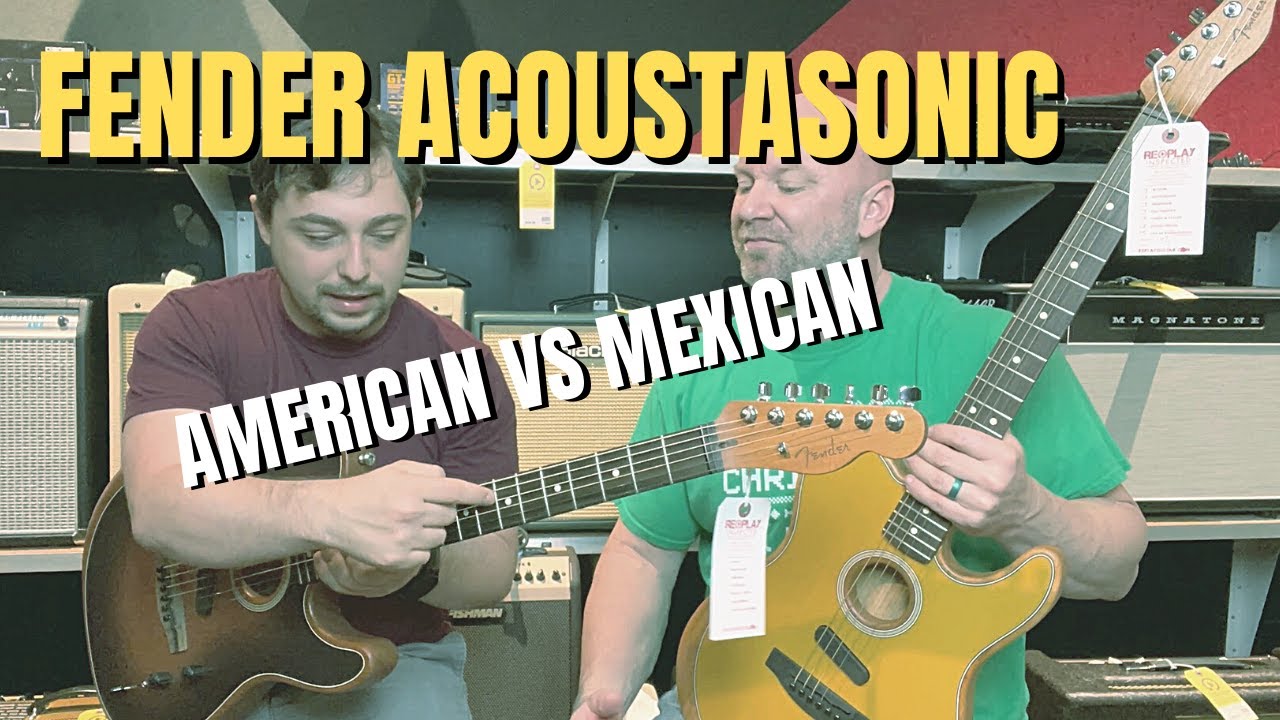 Fender Acoustasonic Telecaster - American VS Mexican - YouTube