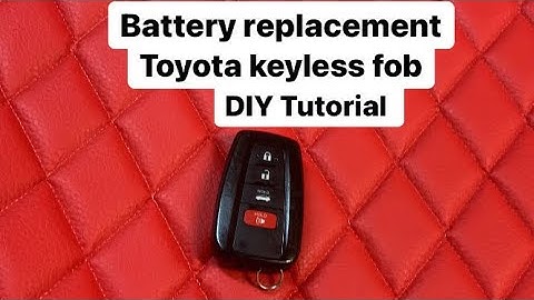 Toyota Camry remote fob smart key battery remove & replace 2018-2021
