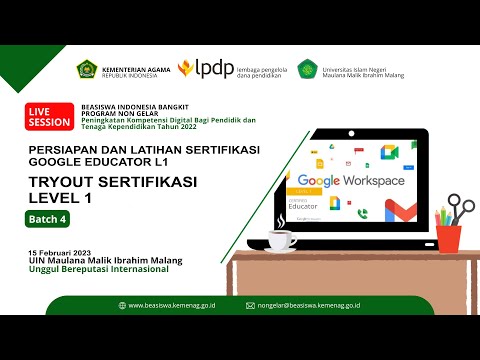 Persiapan dan Latihan Sertifikasi Google Educator L1 : Tryout Sertifikasi Level 1