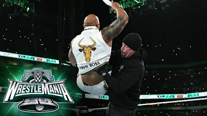 The Undertaker delivers an epic Chokeslam to The Rock: WrestleMania XL Sunday highlights