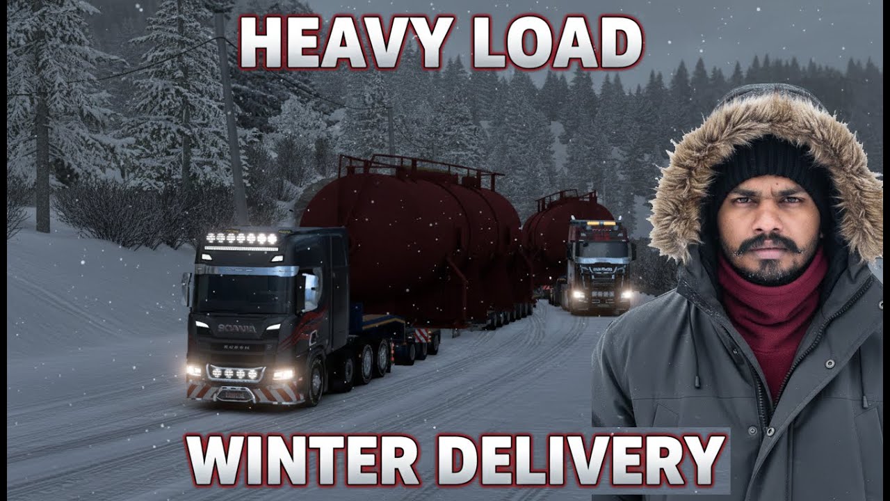 -45°C EXTREME WINTER! 🚛 Heavy Load Challenge in Winterland | ETS2 Live