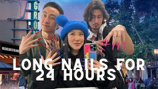 Long Nail Challenge for 24 Hours
