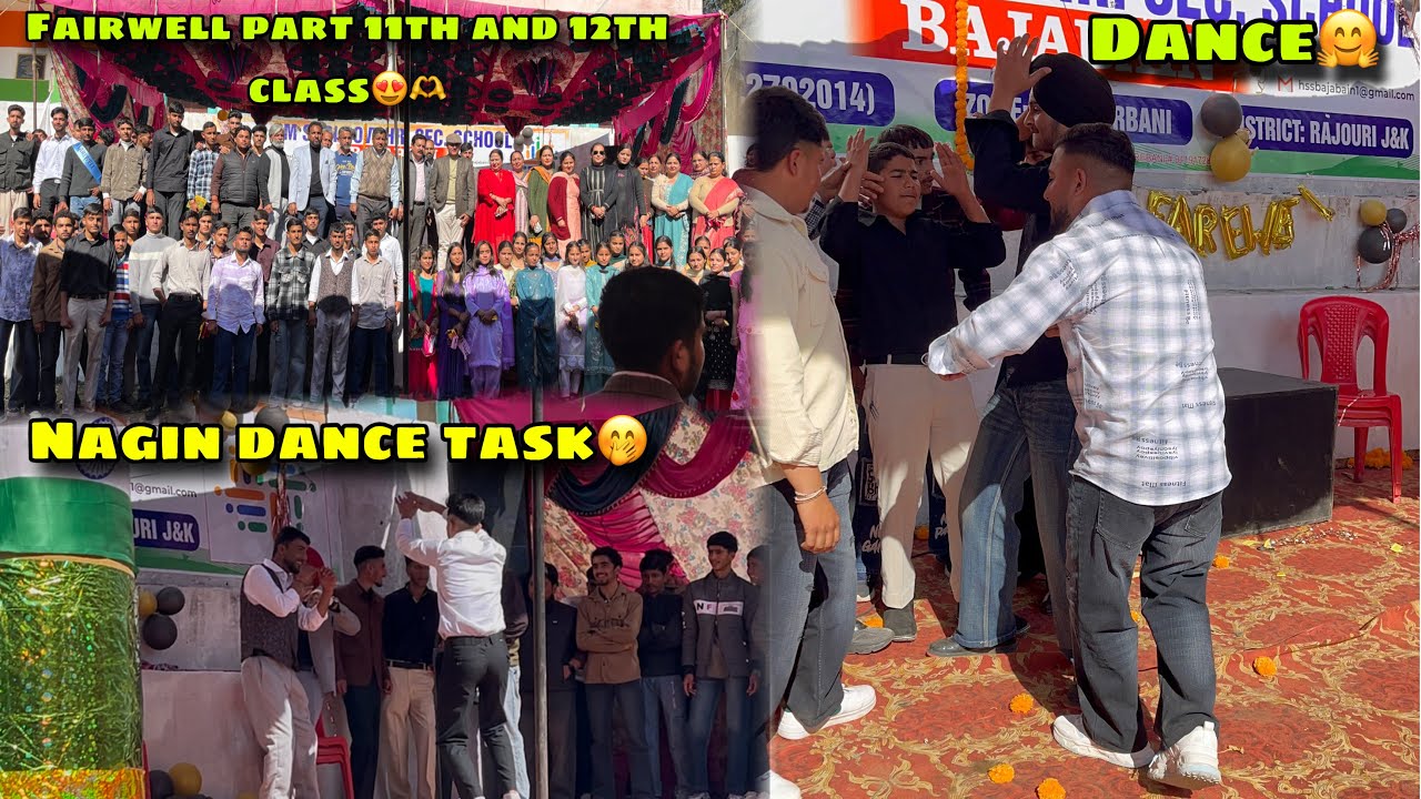 Fair well party 11th and 12th class🫶 || nagin dance task 12th class || task || techer dance😍