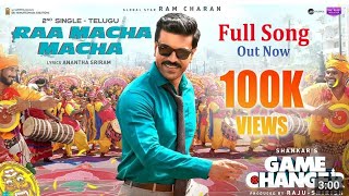 Raa Macha Macha - Song | Game Changer | Ram Charan | Shankar | Thaman S | @Bug-iraMusic