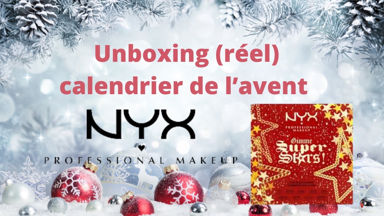 💄🤶 Inboxing (réel) calendrier de l’avent NYX💄🤶 beaucoup de rouge à