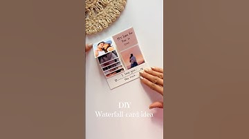 DIY Waterfall Card Idea #crafts #handmade #diy #papercrafting #art #giftideas #papercrafts
