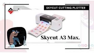 Skycut Cutting Plotter A3 Max Feeder Functioning and Cartoon Cutting
