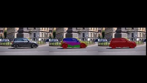 Meta Learning Deep Visual Words for Fast Video Object Segmentation - Car Roundabout