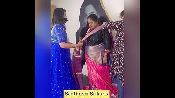 SareeDraping for PLUS Size Model by Santhoshi Srikar