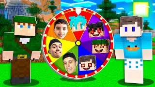 NOOB VS PRO: ROLETA DA FAMÍLIA ARQUEIRA NO MINECRAFT!! 🎯