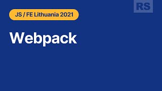 Rolling Scopes School  Lithuania. Webpack