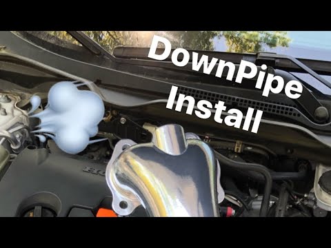 How to Install a RV6 DownPipe on 2016 Civic LX - YouTube
