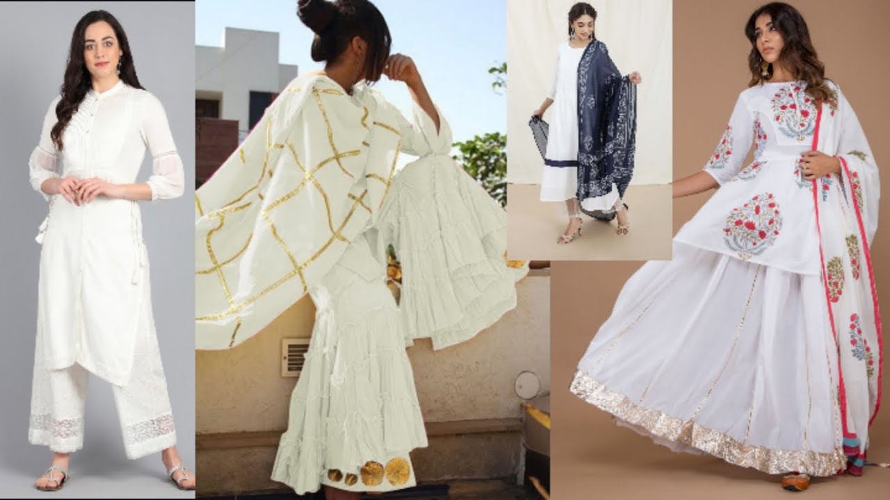 Latest white kurti / Suit Design / Best Different white Dress