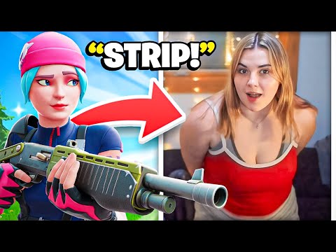 1 KILL = STRIP 1 CLOTHING PIECE!! (fortnite)