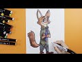 How to Draw a Zootopia 2 Movie Character | Easy Step-by-Step Drawing