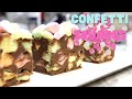 Chocolate and Peanut Butter Confetti Squares | Crumbs and Confetti with Diana