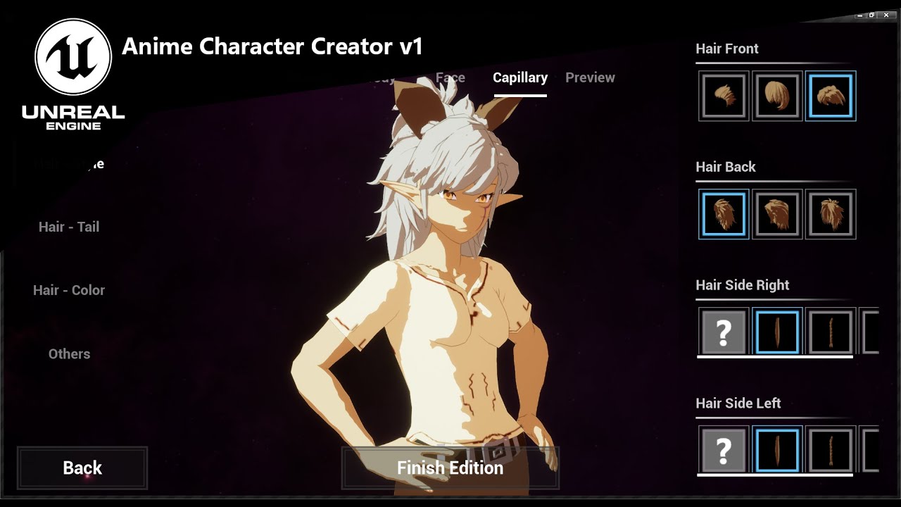 Anime Character Creator - Unreal Engine Assets Free Download