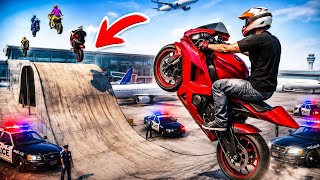 🏍️ Flying Bike Mega Ramp Challenge 🚀 | Extreme Stunt Bike Gameplay  screenshot 3