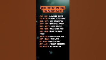 Birth Month Matches That Make the Perfect Couple | Love Compatibility Guides#astrology #zodiac