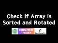 #915 Check if Array Is Sorted and Rotated | GFG Solutions | Leetcode POTD | 23-05-2026