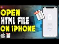 how to open html file on iPhone 2023 | F HOQUE |