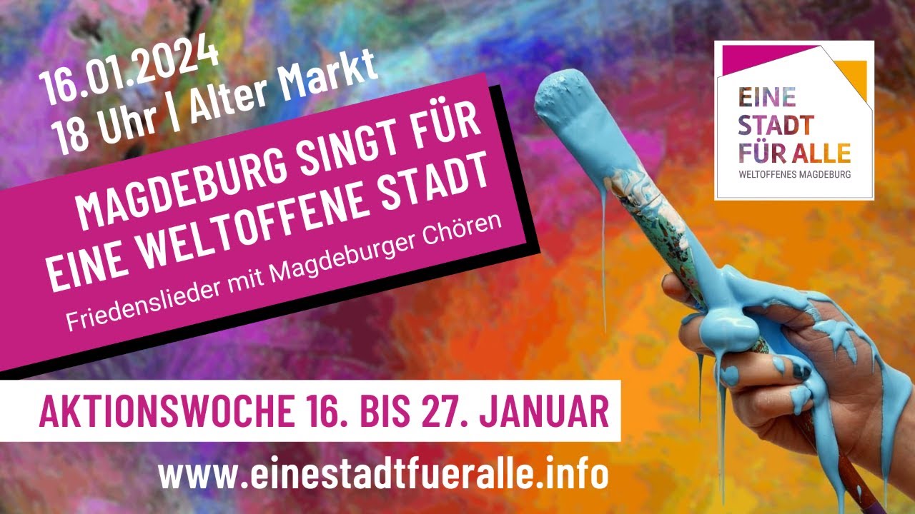 LIVE MAGDEBURG SINGT FÜR EINE WELTOFFENE STADT 2024 YouTube