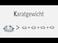 Die 4C: Das Karatgewicht (Carat weight)