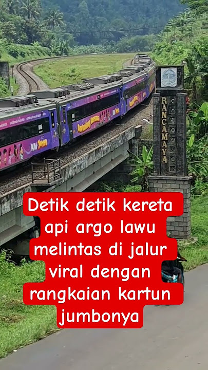 kereta api argo lawu berstiker kartun jumbo