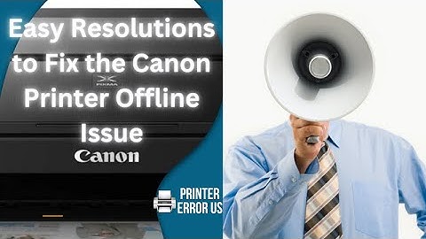 🖨️ How to Fix Canon Printer Offline Issue ✅