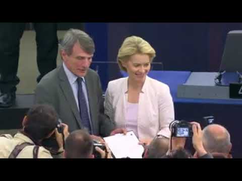 ურსულა ფონ დერ ლეიენი ევროკომისიის პრეზიდენტად აირჩიეს.